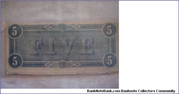 Banknote from USA year 1864