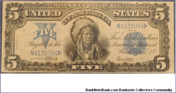 5$ Silver Certificate
Chief Onapapa Banknote