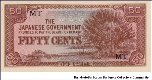 JIM Note: Malaya 50 Cents Banknote