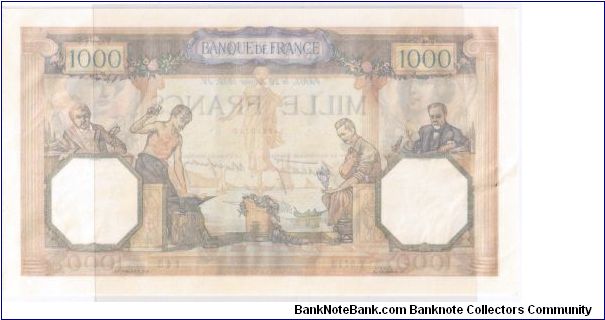 Banknote from France year 1954