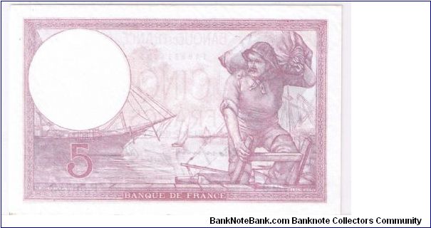 Banknote from France year 1917