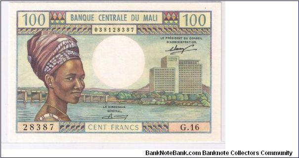 MALI 100F Banknote