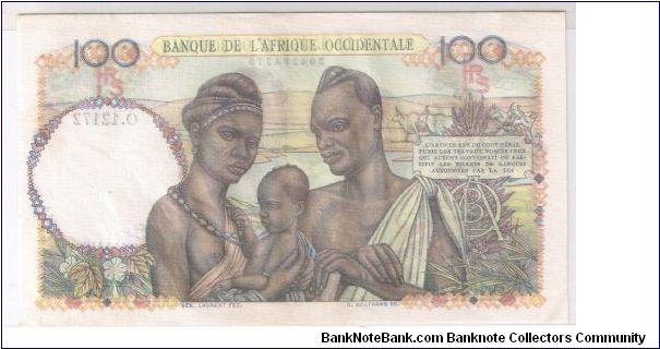 Banknote from West African States year 1956