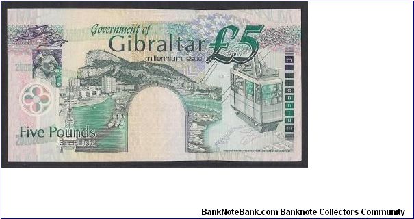 Banknote from Gibraltar year 2000