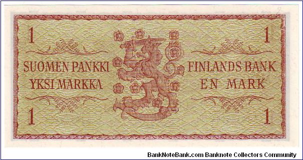 Banknote from Finland year 1963