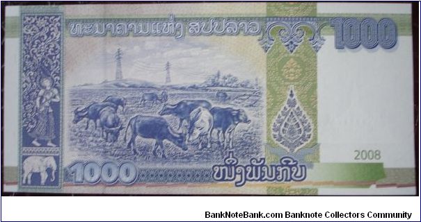 Banknote from Laos year 2008