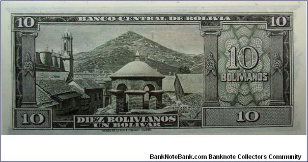 Banknote from Bolivia year 1945