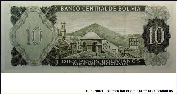 Banknote from Bolivia year 1962