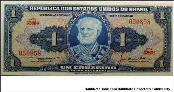 1 Cruzeiro Banknote