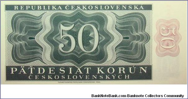 Banknote from Czech Republic year 1950
