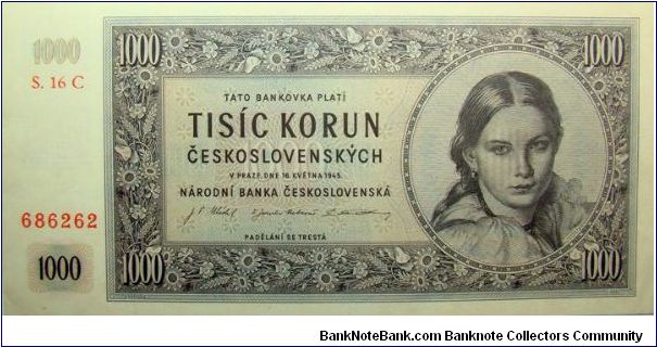 1000 Korun Banknote