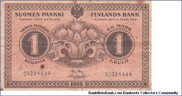 Finland 1 markka 1916 (1) Banknote
