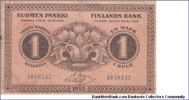 Finland 1 markka 1918 (1?-1)-(1) Banknote