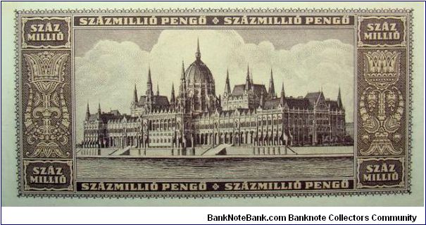 Banknote from Hungary year 1946