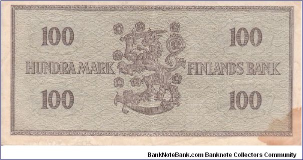 Banknote from Finland year 1955