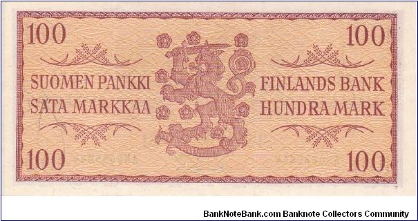 Banknote from Finland year 1957