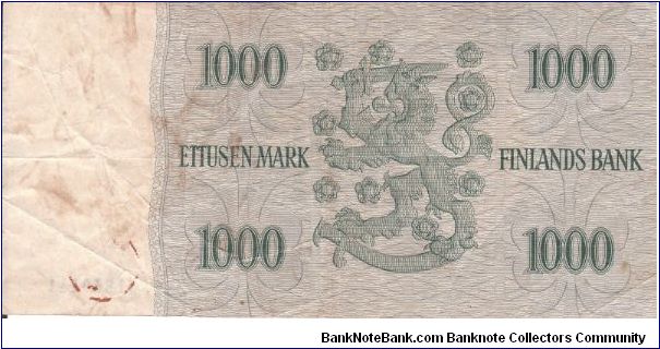 Banknote from Finland year 1955