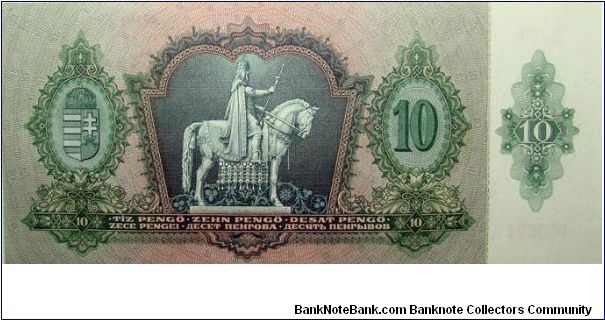 Banknote from Hungary year 1936