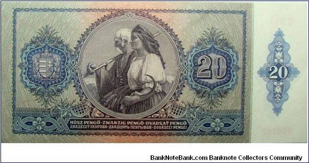 Banknote from Hungary year 1941