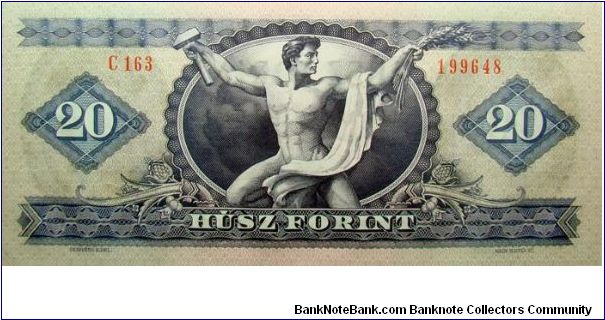 Banknote from Hungary year 1975