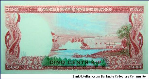 Banknote from Laos year 1974