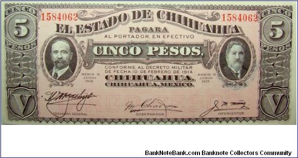 5 Pesos Banknote