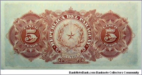 Banknote from Paraguay year 1907