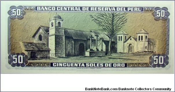 Banknote from Peru year 1977