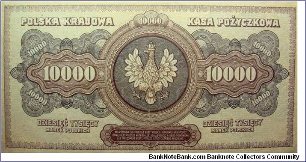 Banknote from Poland year 1922