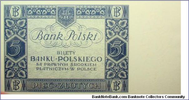 Banknote from Poland year 1930