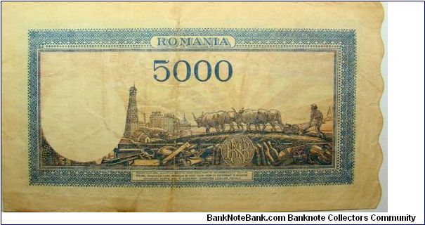 Banknote from Romania year 1945