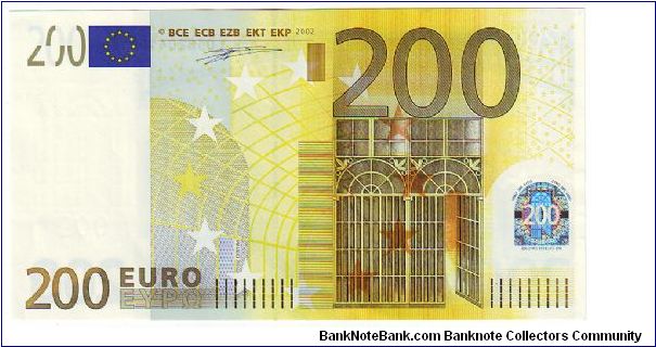 200 euro   2002 

Serial L (Finland)

Banknote size 153 X 83mm (inch 6,024 X 3,268) Banknote