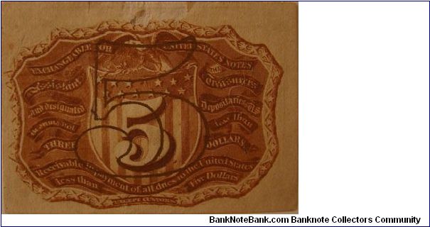 Banknote from USA year 1863