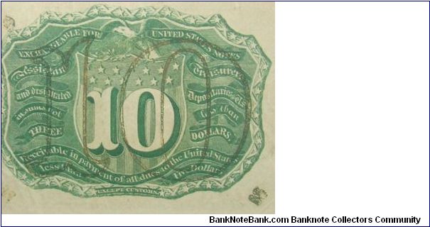 Banknote from USA year 1863