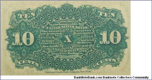 Banknote from USA year 1863