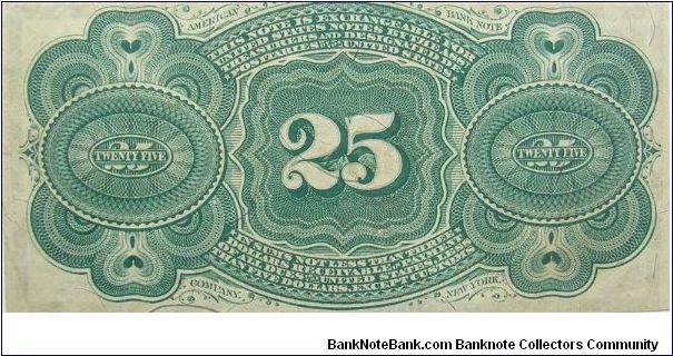 Banknote from USA year 1869