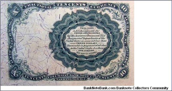 Banknote from USA year 1874