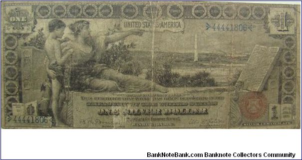 1 U.S. Dollar
History instructing youth.
Bruce/Roberts Banknote