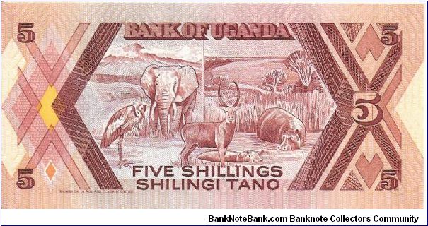 Banknote from Uganda year 1987