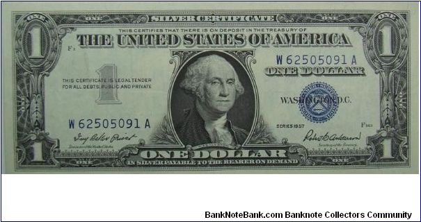 $1 Silver Certificate
Priest/Anderson Banknote