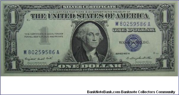 $1 Silver Certificate
Smith/Dillon Banknote