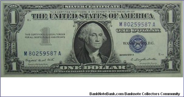 $1 Silver Certificate
Smith/Dillon Banknote