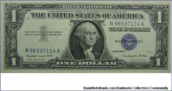 $1 Silver Certificate
Smith/Dillon Banknote