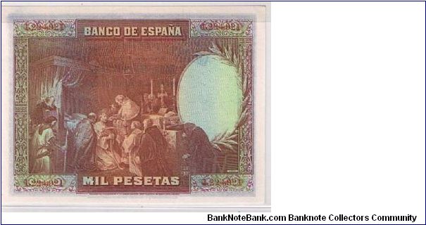 Banknote from Spain year 1928