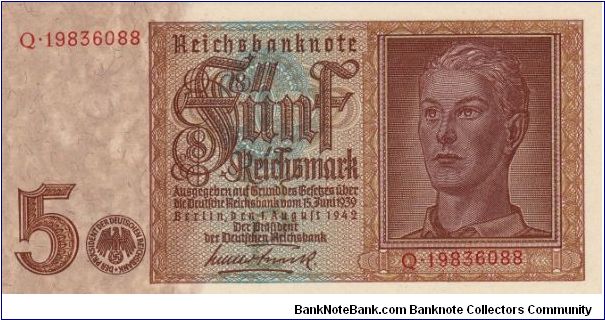 5 Reichsmark Banknote