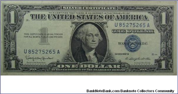 $1 Silver Certificate
Granahan/Dillon Banknote