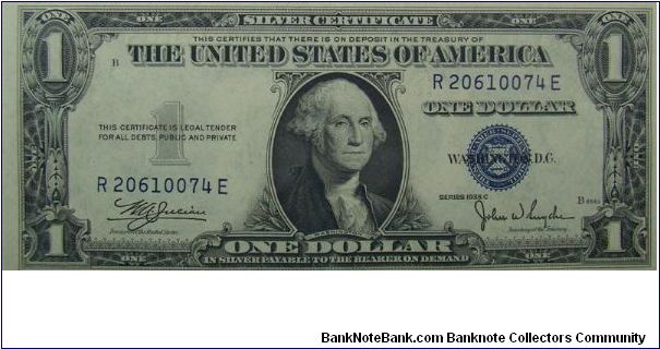 $1 Silver Certificate
Julian/Snyder Banknote