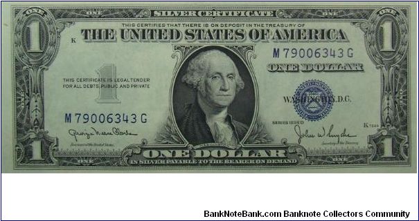 $1 Silver Certificate
Clark/Snyder Banknote