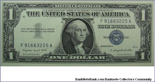 $1 Silver Certificate
Smith/Dillon Banknote