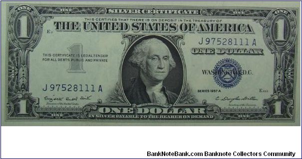 $1 Silver Certificate
Smith/Dillon Banknote